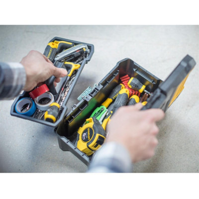 STANLEY HAND TOOLS BASIC TOOLBOX WITH ORGANISER TOP MULTI COLOUR (12.1 ...