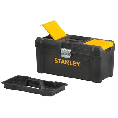 Stanley Hand Tools Basic Toolbox With Organiser Top Multi Colour (16in ...