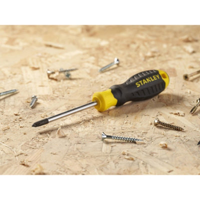 Stanley Hand Tools Cushion Grip Screwdrivers, Phillips Tip Multi Colour ...