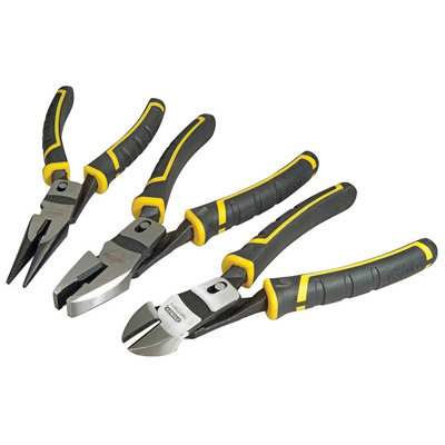 Stanley Hand Tools Fatmax Compound Action Pliers Set, 3 Piece Multi ...