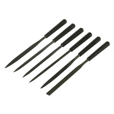 Stanley Hand Tools Needle File Set 6 Piece 150mm (6in) Multi Colour ...