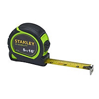 Stanley Hi-Vis 5m 16ft Tylon Tape Measure Green STA130602HG XMS21TAPE5