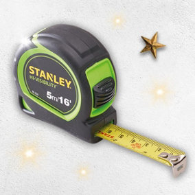 Stanley Hi-Vis Tylon Pocket Tape 5m (16') - XMS23TAPE5