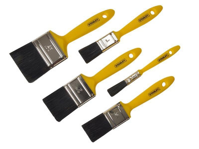 STANLEY Hobby Paint Brush Set of 5 12 25 37 50 & 62mm DIY at B&Q