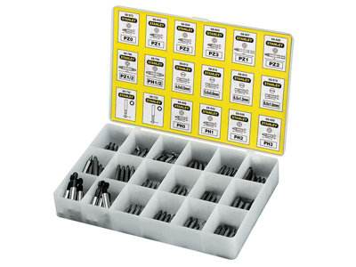 STANLEY Insert Bits & Bit Holders Assorted Tray, 200 Piece