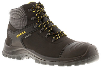 Stanley Mens Safety Boots Rchmond Leather Lace Up black