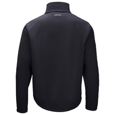 Stanley Mens Teton Double Layered Full Zip Soft Shell Jacket Black (XL)