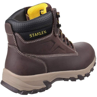 Stanley Mens Tradesman Leather Safety Boots Brown (11 UK)