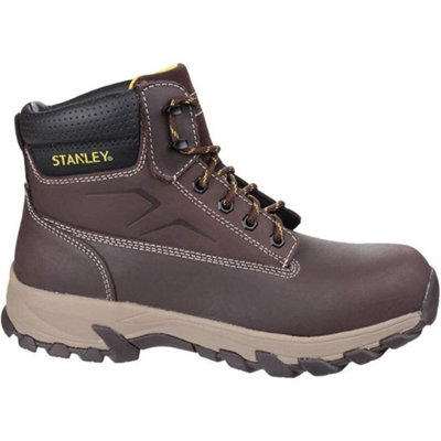 Stanley Mens Tradesman Leather Safety Boots Brown (11 UK)