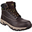 Stanley Mens Tradesman Leather Safety Boots Brown (12 UK)
