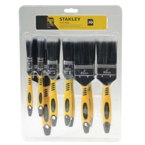 Stanley Paint Brushes Loss Free Synthetic Brush Set 10 Piece STASTPPLF10