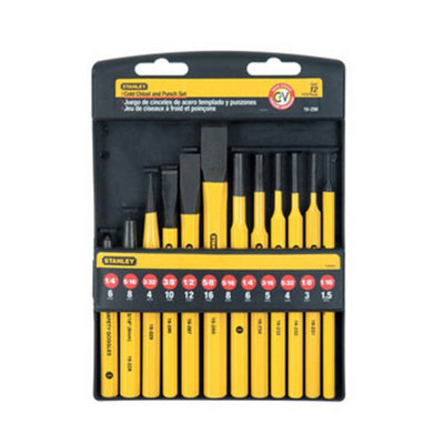 STANLEY Punch & Chisel Set, 12 Piece DIY at B&Q
