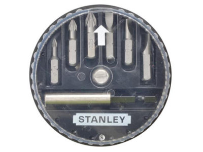 STANLEY - Slotted/Pozidriv Insert Bit Set, 7 Piece