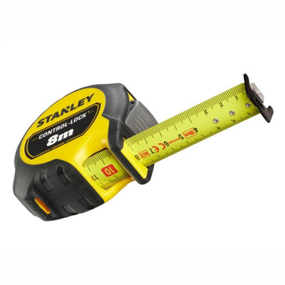 Stanley STA037232 8m Metric Control Grip Trade Tape Measure Magnetic STHT37232-0