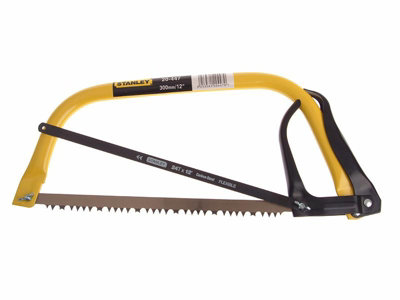 Stanley STA120447 1-20-447 Hack Bowsaw Steel 300mm 12" Plus Extra Hacksaw Blade