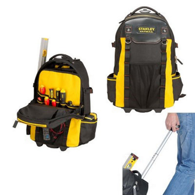 Stanley STA179215 Fatmax Wheeled Backpack Rucksack Tool Bag on Wheels 1-79-215