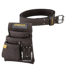 Stanley STA180114 STA180119 Leather Belt with Leather Nail and Hammer Pouch