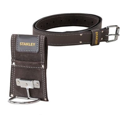 Stanley STA180117 STA180119 Leather Belt with Leather Hammer Holder Steel Loop