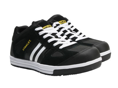 Stanley STA20051-110 Cody Safety Trainers Black/White Stripe UK 10 EUR 44