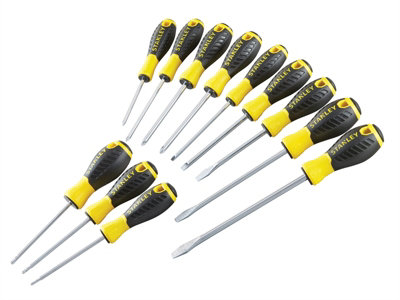 STANLEY STHT0-60212 0-60-212 Essential Screwdriver Set, 12 Piece STA060212