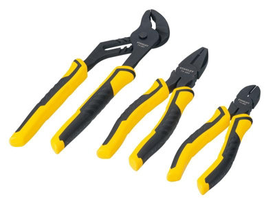 STANLEY STHT0-74471 3 Pliers Set ControlGrip Waterpump Combination Cut STA074471