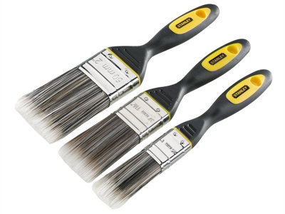 STANLEY STPPDS3Z DYNAGRIP Synthetic Brush Pack Set of 3 25 38 & 50mm STASTPPDS3Z