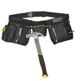 Stanley Tool Apron Multi Pouch and 16oz Stanley Claw Hammer STA196178 1-96-178