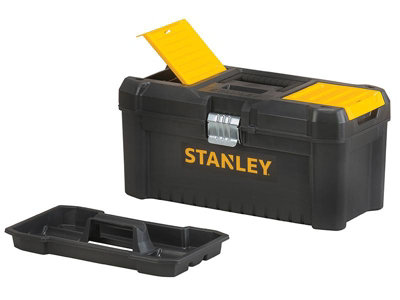 Stanley Tools 41Cm Basic Toolbox with Organiser Lid for Efficient Storage