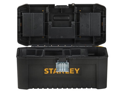 Stanley Tools 41Cm Basic Toolbox with Organiser Lid for Efficient Storage