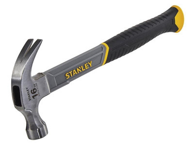 Stanley Tools 450G Fibreglass Curved Claw Hammer for Precision and Strength