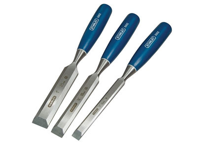 Stanley Tools Bevel Edge Chisel Set of 3 - Perfect for Woodworking and ...