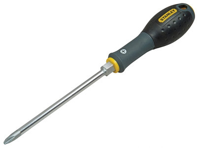 Stanley Tools FatMax 150mm Phillips Bolster Screwdrivers - Durable and Comfortable Grip