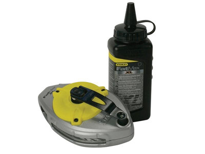 Stanley Tools FatMax 30m Chalk Line and Refill Set for Precision Marking