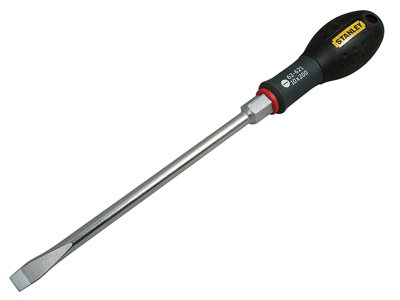 Stanley Tools FatMax Flared Tip Bolster Screwdrivers 10mm X 200mm for Precision Work