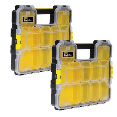 Stanley x5 FatMax Pro Shallow Organiser Stackable System Parts Storage ...