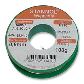 STANNOL - Lead Free Solder Wire 0.8mm