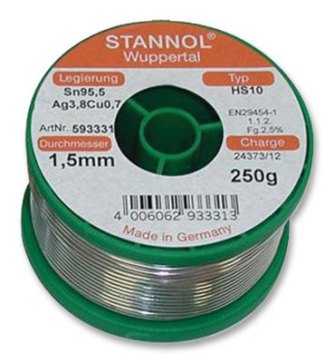 STANNOL - Lead Free Solder Wire 1.0mm, 250g