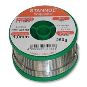 STANNOL - Lead Free Solder Wire 1.0mm, 250g