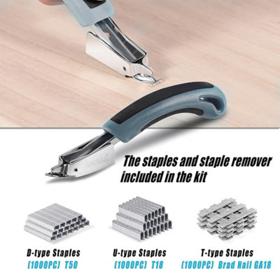 Staple Gun Heavy Duty Tacker Stapler Upholstery Nail Gun 3000x Staples ...