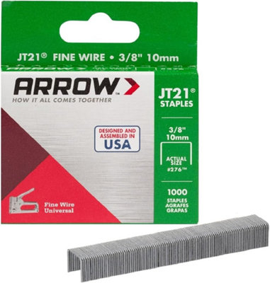 Staples 10mm Arrow T27 Heavy Duty Box 1000 for Craft and Repairs
