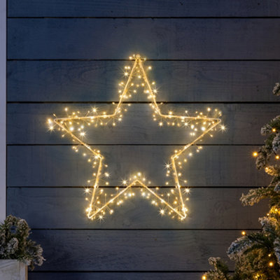 Outdoor star deals christmas lights