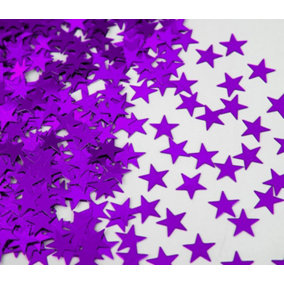 Star Confetti Purple Table Birthday Decoration