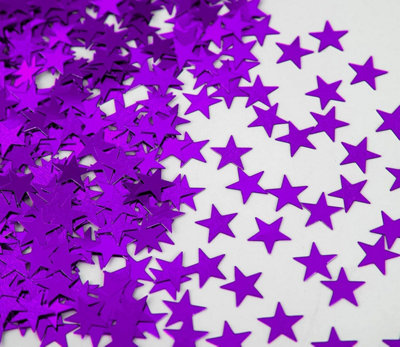 Star Confetti Purple Table Birthday Decoration