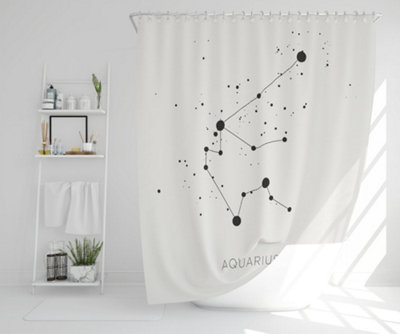 Star constellation zodiac aquarius (shower curtain) / Default Title Price Comparisons | Compare The Build