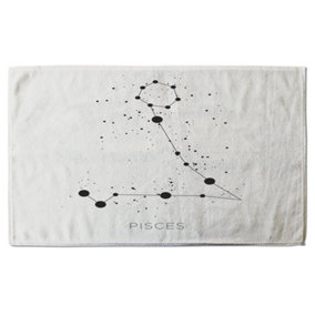Star constellation zodiac pisces (bath towel) / Default Title
