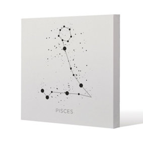 Star constellation zodiac pisces (canvas) / 101 x 101 x 4cm