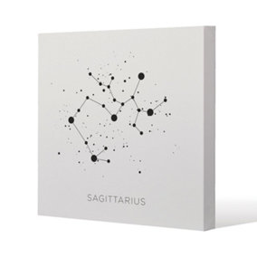 Star constellation zodiac sagittarius (canvas) / 114 x 114 x 4cm
