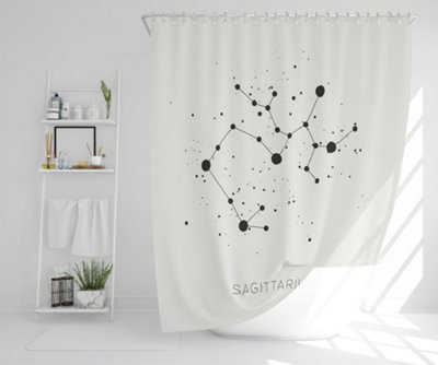 Star constellation zodiac sagittarius (shower curtain) / Default Title Price Comparisons | Compare The Build