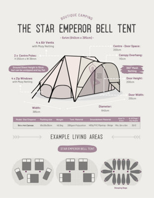 Star Emperor Bell Tent - Canvas 285