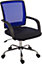 Star Mesh Chair Blue with gas lift seat height adjustment and tilt tension